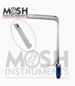 Aston submental retractor with fiber optic tapered blade