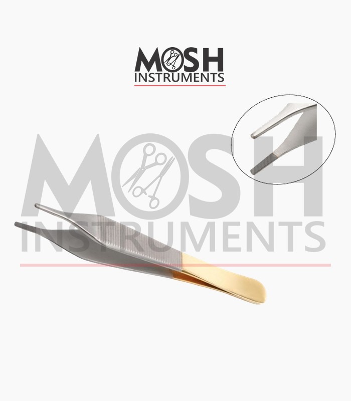 Adson forceps tungsten carbide, serrated jaws Serrated Adson forceps tungsten carbide