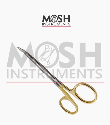 Blepharoplasty Scissors Curved Tungsten Carbide 4-1/2″ (114mm) - view 2 | Mosh Instruments