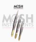 Castroviejo suture forceps with tying platform set - view 2 | Mosh Instruments