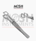 Cottle columella forceps with roller tips - view 2 | Mosh Instruments