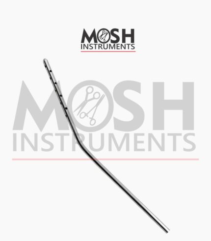 Curved infiltration cannula with Luer Lock handle
