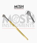 Desmarres lid retractor with gold handle | Mosh Instruments