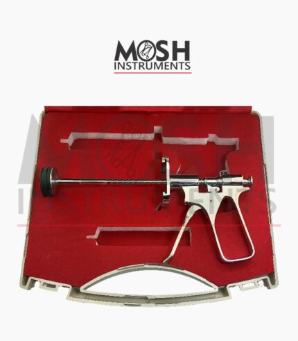 Fat grafting injection gun in carry case