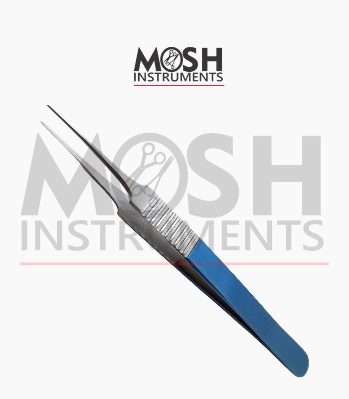 Jeweler forceps, diamond dust coated Diamond dust jeweler forceps 4 inch
