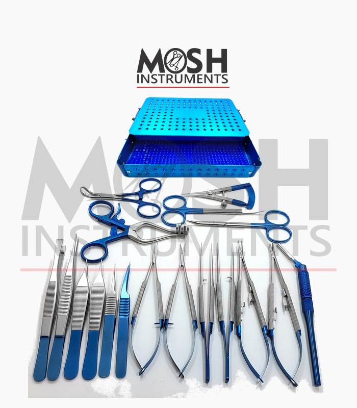 Microsurgery instrument set 21 pieces Microsurgery instrument set 21 pieces