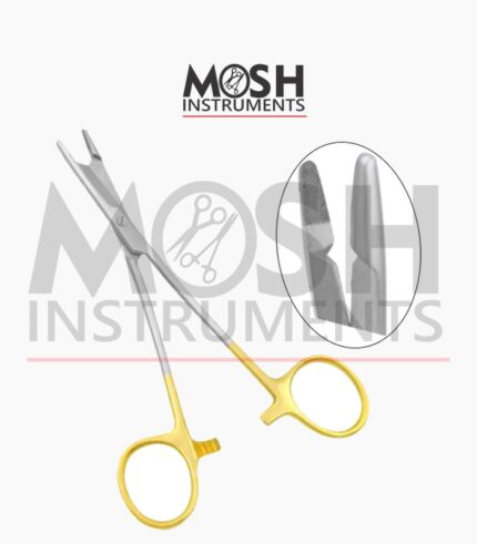 Olsen-Hegar Needle Holder & Scs, Serrated Tungsten Carbide, 4-3/4 (121mm)