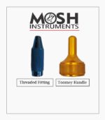 Threaded fitting and Toomey handle for liposuction cannulas